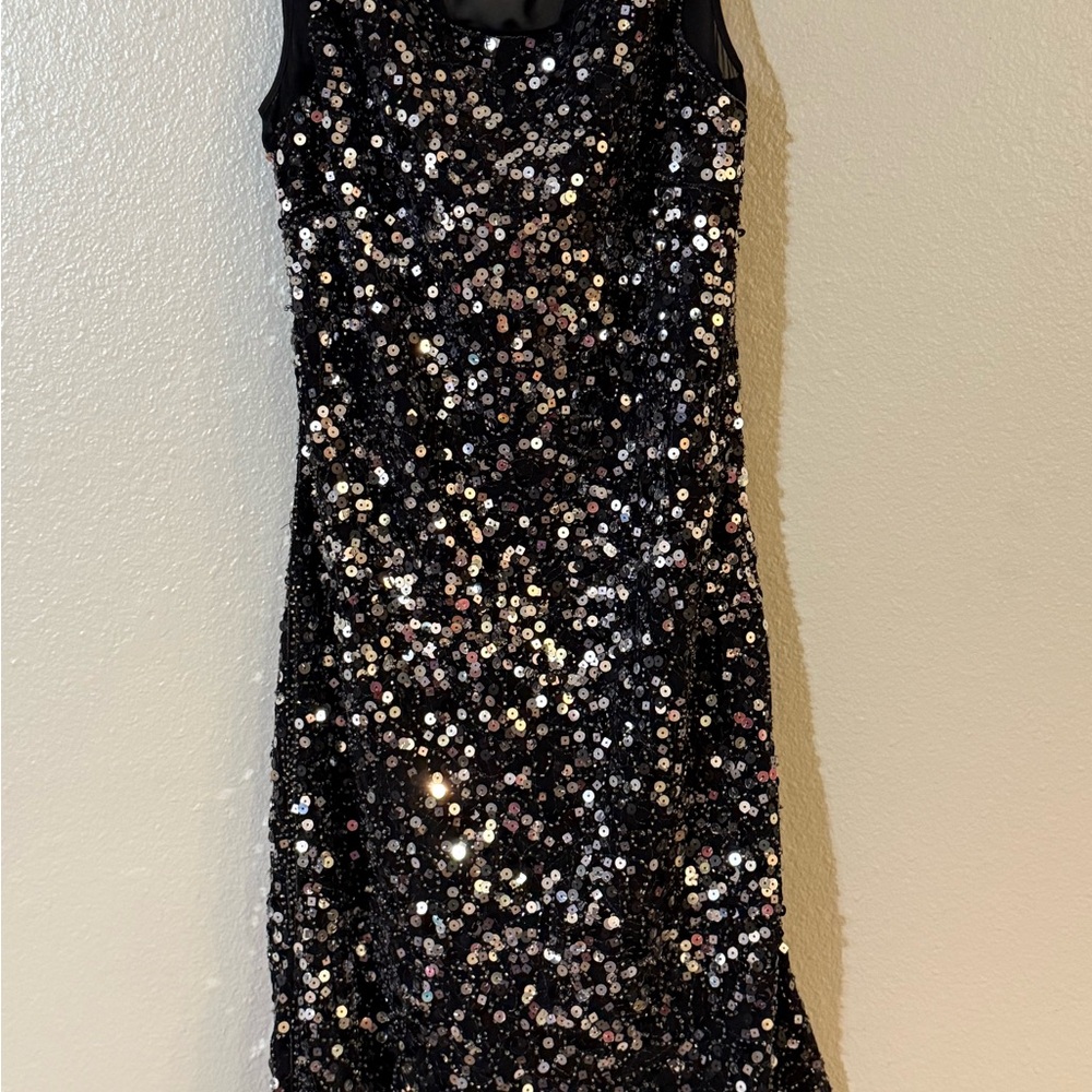 Laundry by Shelli Segal Sequin Black Dress size 4